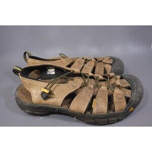 Keen Newport H2 Mens 10.5 Brown Leather Waterproof Hiking Sport Sandals 1001870